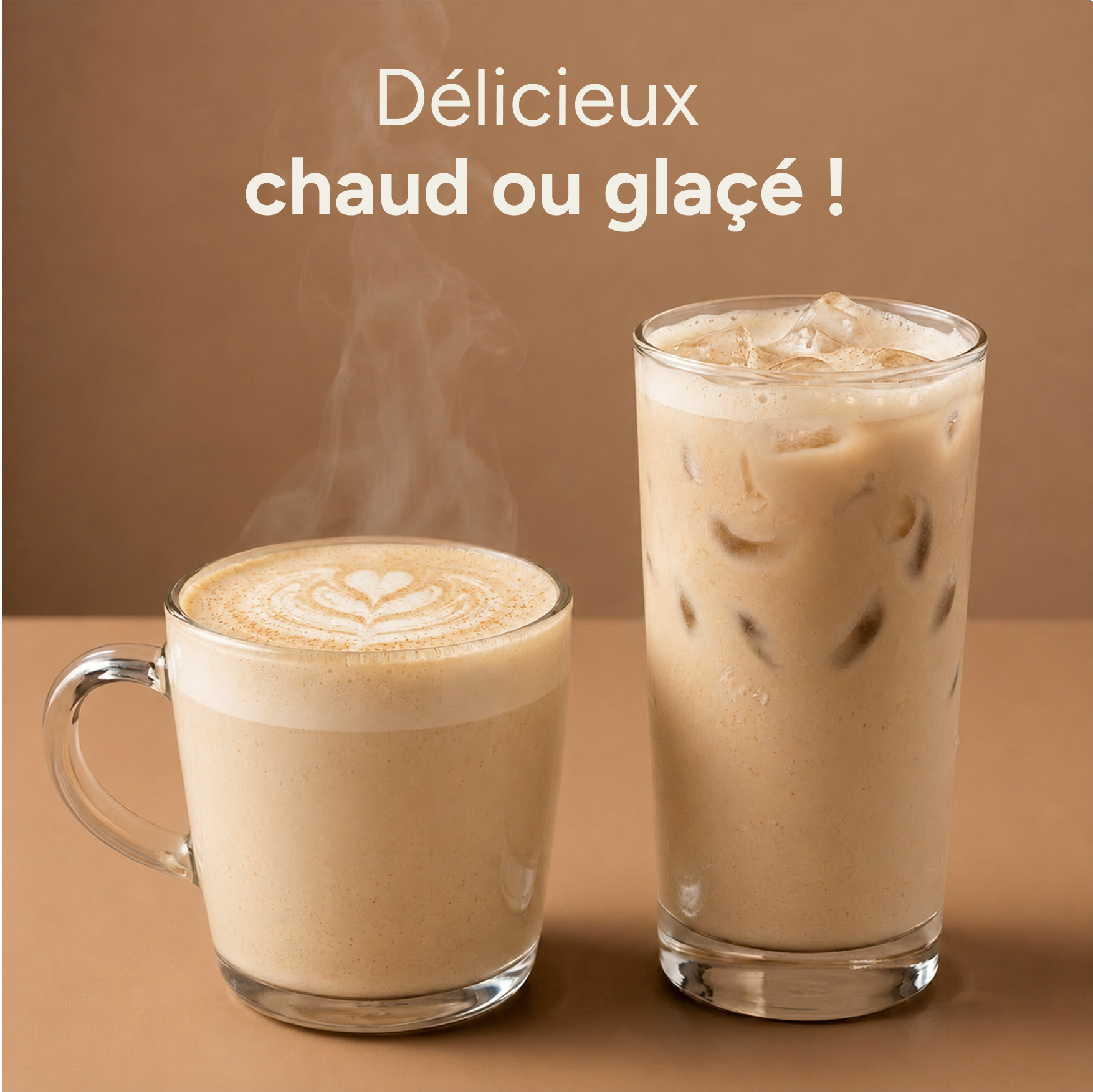 Boisson instantanée bio au chocolat pour le petit-déjeuner dans une tasse