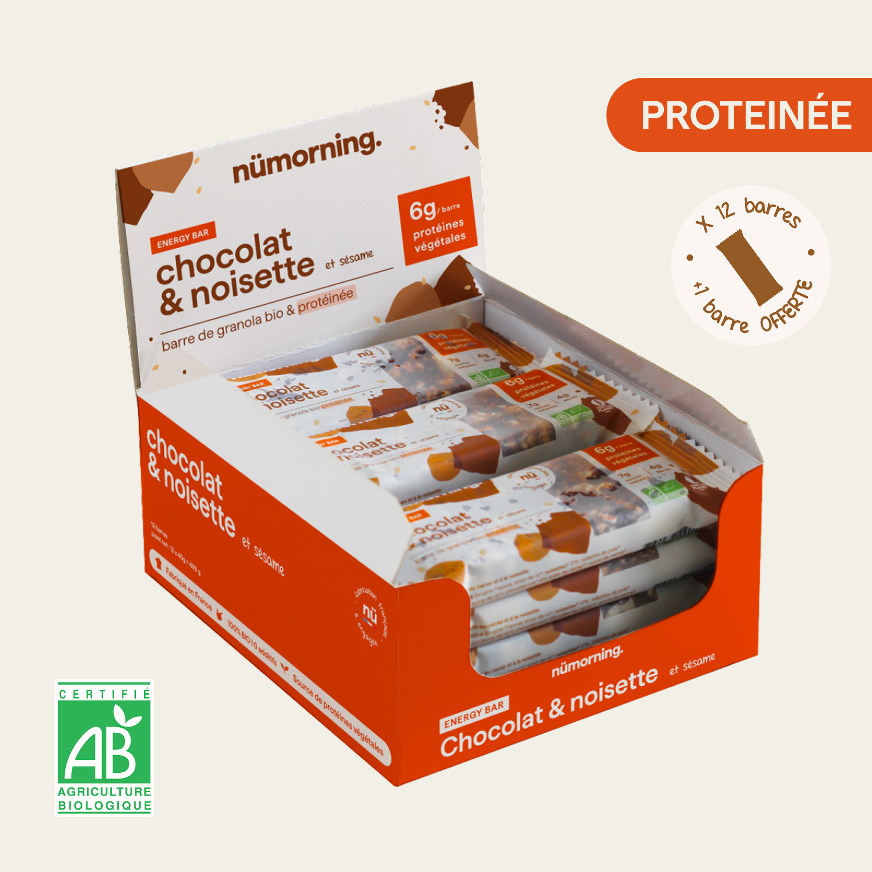 Chocolat & Noisette + sésame toasté