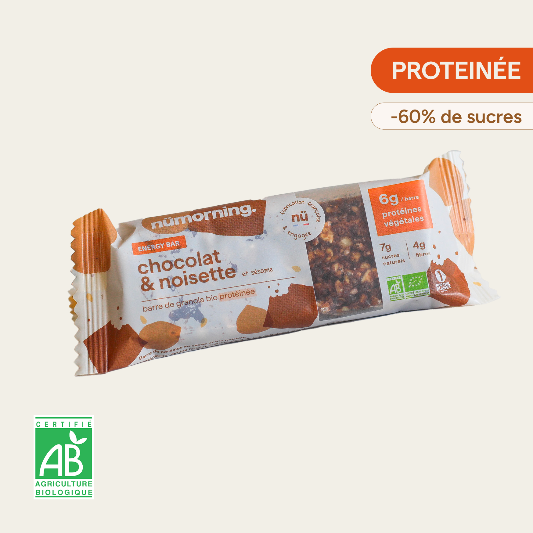 Chocolat & Noisette + sésame toasté