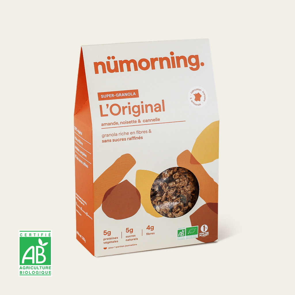Boîte de granola amande L'Original nümorning, en format 300g
