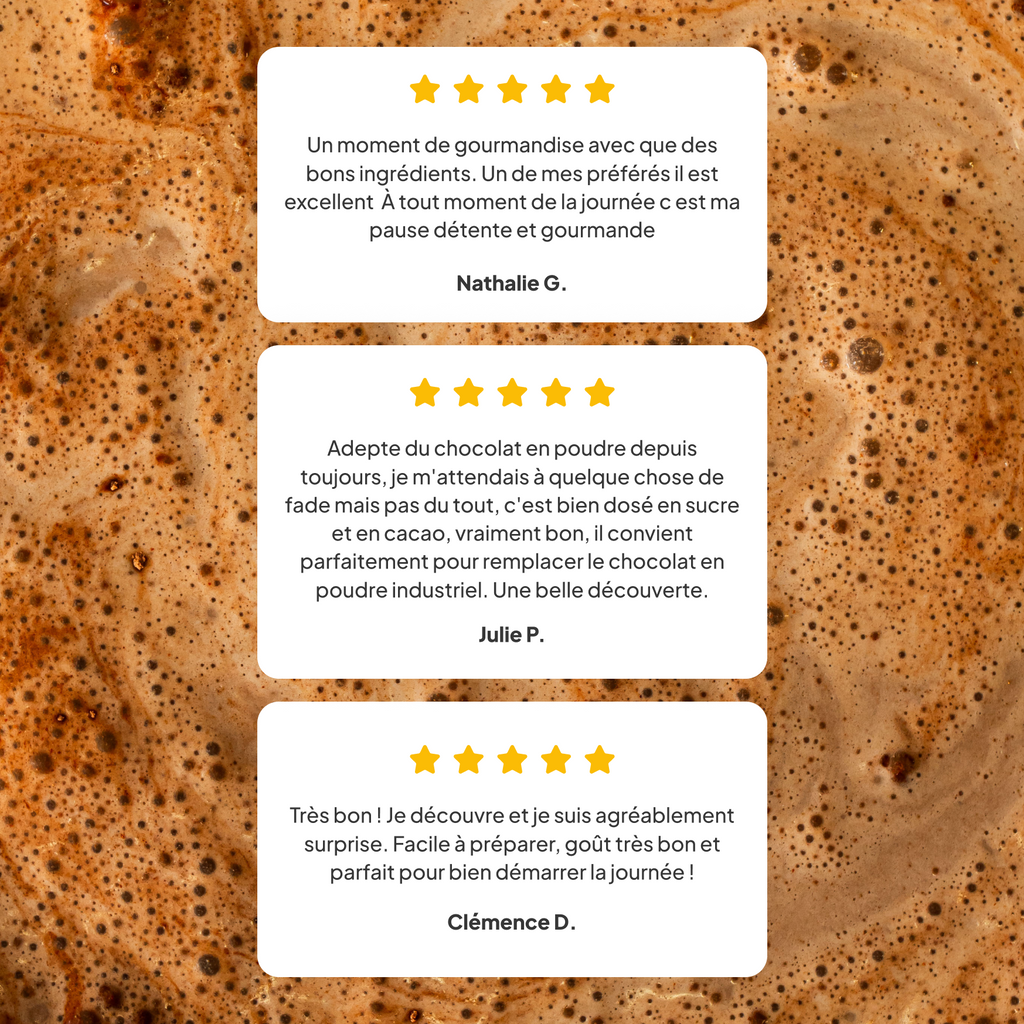 3 avis 5 étoiles sur le macaccino nümorning