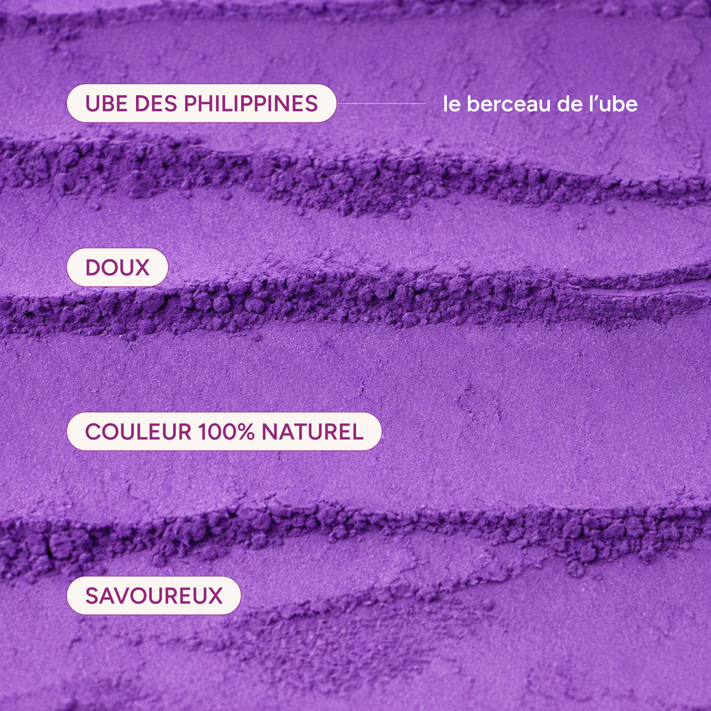 Ube des Philippines, berceau de l'ube : doux, savoureux, couleur 100% naturelle